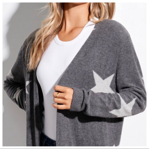 ✨LAST✨long line star cardigan with side pockets - Picture 3 of 4